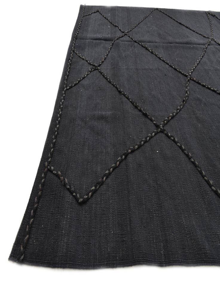 Detail image of  5' 9 x 7' 11  Hand Knotted Moroccan Wool Rug