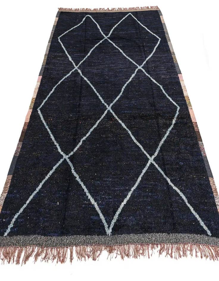 Detail image of  8' 2 x 10' 5  Hand Knotted Moroccan Wool Rug