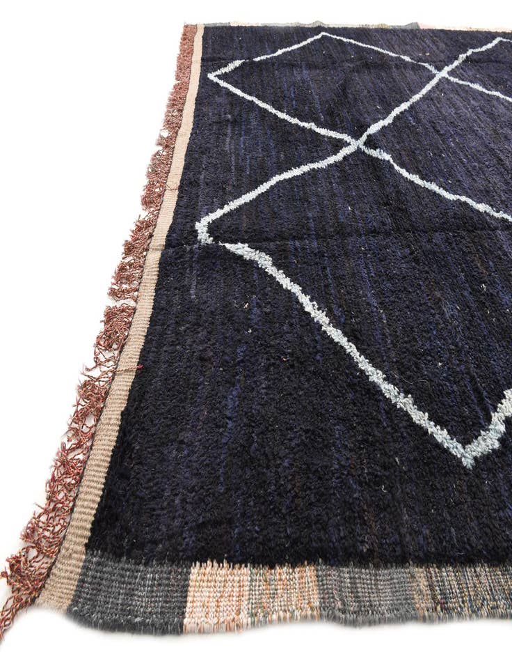 Detail image of  8' 2 x 10' 5  Hand Knotted Moroccan Wool Rug