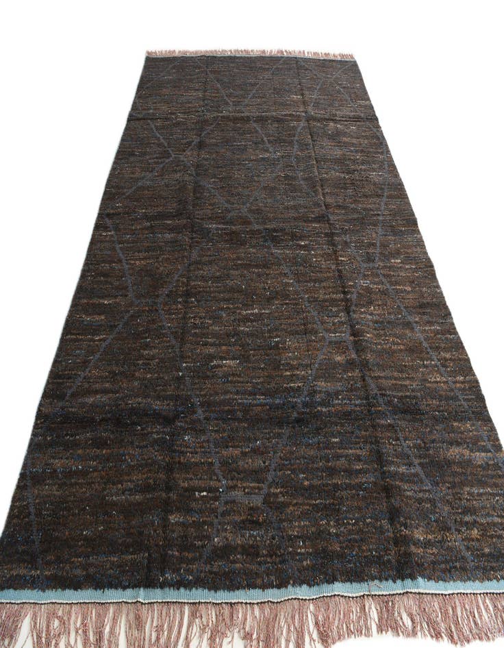 Detail image of  8' 10 x 12' 7  Hand Knotted Moroccan Wool Rug