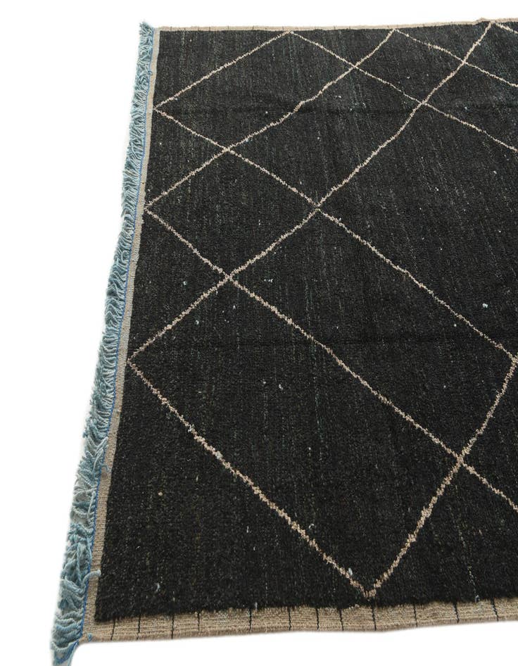 Detail image of  8' 5 x 10' 5  Hand Knotted Moroccan Wool Rug