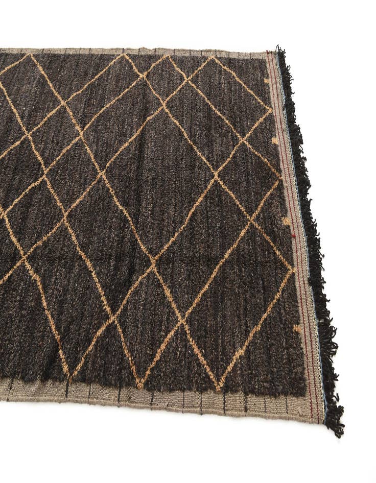 Detail image of  5' 2 x 7' 10  Hand Knotted Moroccan Wool Rug