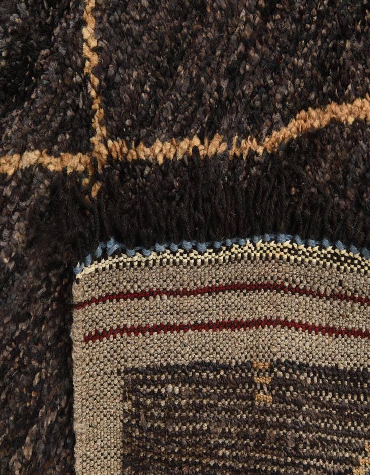 Detail image of  5' 2 x 7' 10  Hand Knotted Moroccan Wool Rug