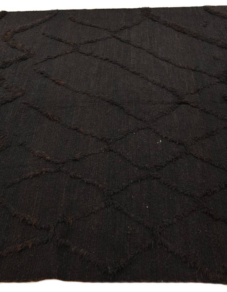 Detail image of  6' 5 x 9' 9  Hand Knotted Moroccan Wool Rug