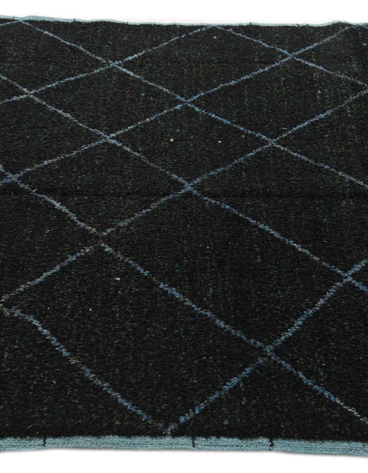 Detail image of  6' 2 x 8' 9  Hand Knotted Moroccan Wool Rug