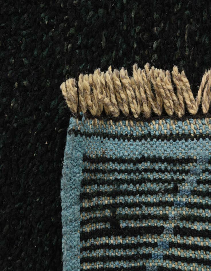 Detail image of  6' 2 x 8' 9  Hand Knotted Moroccan Wool Rug