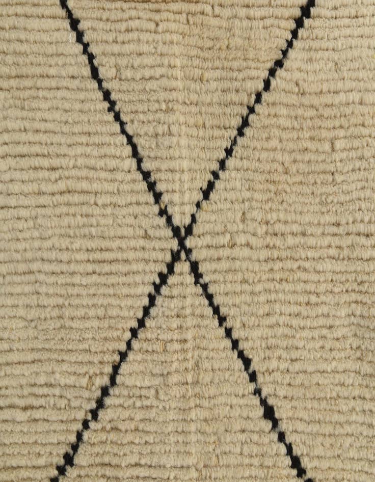 Detail image of  5' 1 x 7' 4  Hand Knotted Moroccan Wool Rug