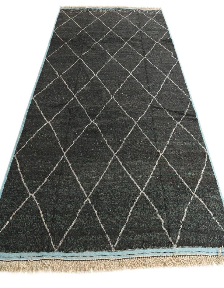 Detail image of  8' 3 x 10' 8  Hand Knotted Moroccan Wool Rug