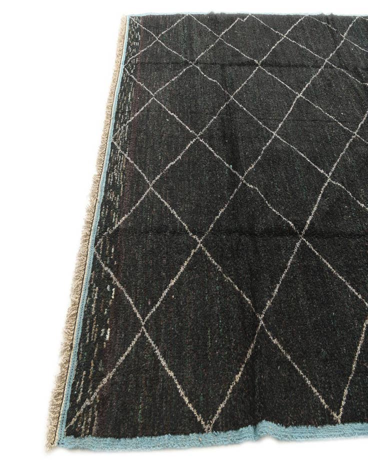 Detail image of  8' 3 x 10' 8  Hand Knotted Moroccan Wool Rug