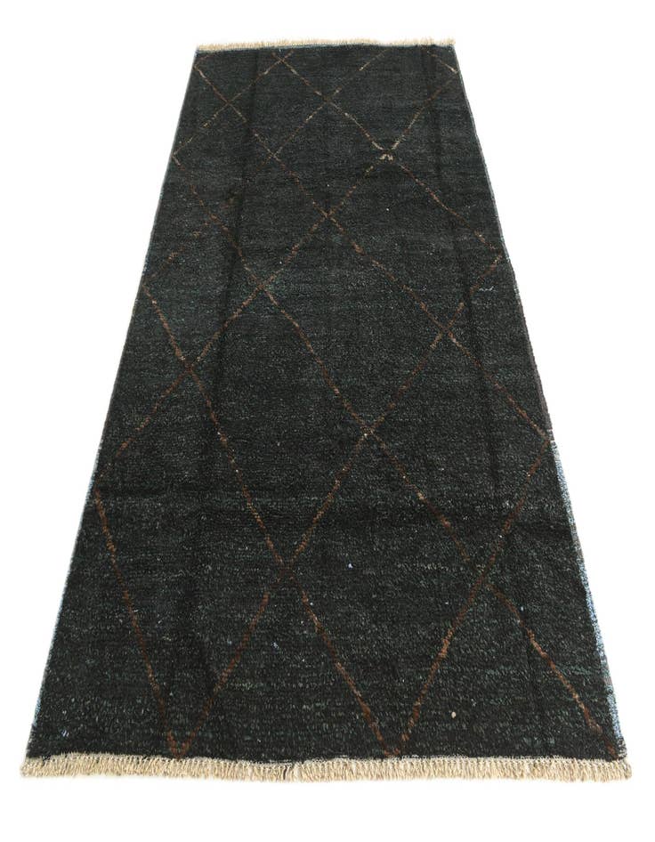 Detail image of  6' 3 x 9'  Hand Knotted Moroccan Wool Rug