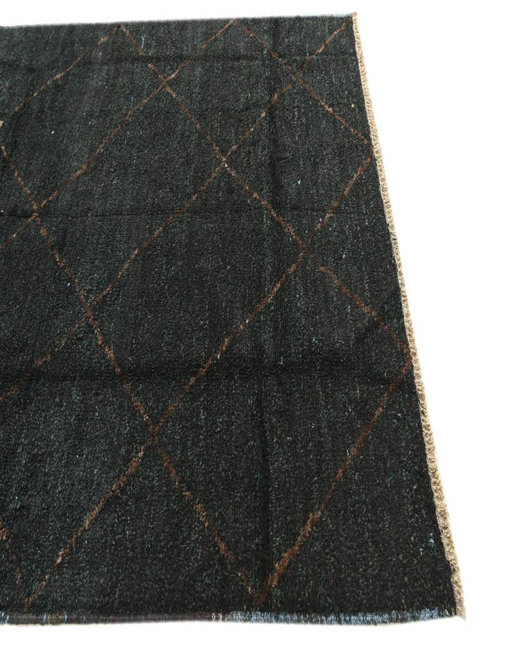 Detail image of  6' 3 x 9'  Hand Knotted Moroccan Wool Rug