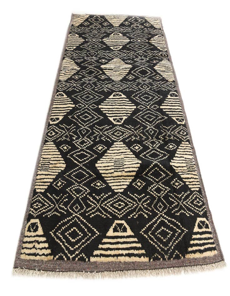 Detail image of  6' 2 x 9' 3  Hand Knotted Moroccan Wool Rug