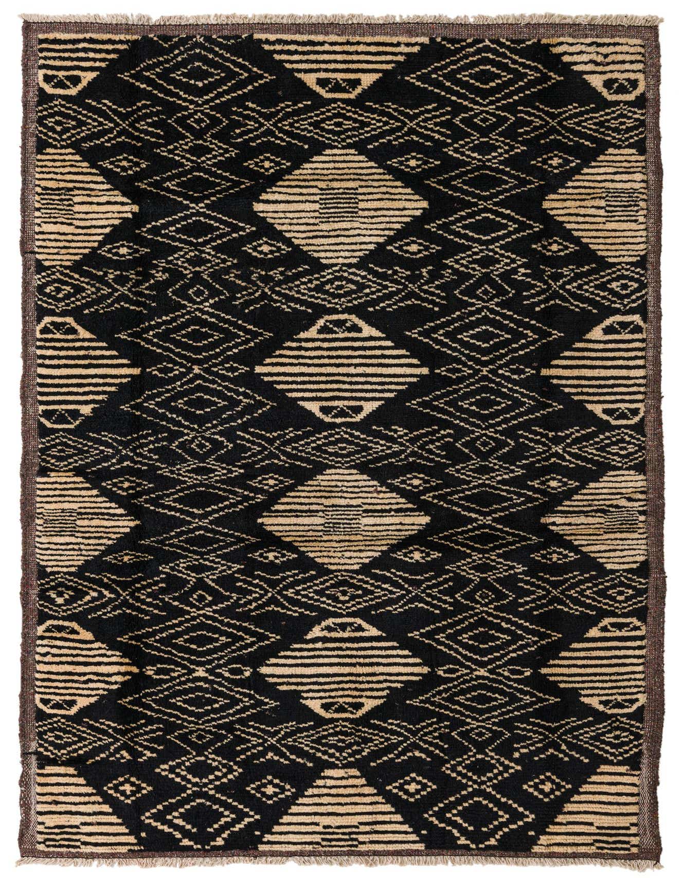 Primary image  6' 2 x 9' 3  Hand Knotted Moroccan Wool Rug