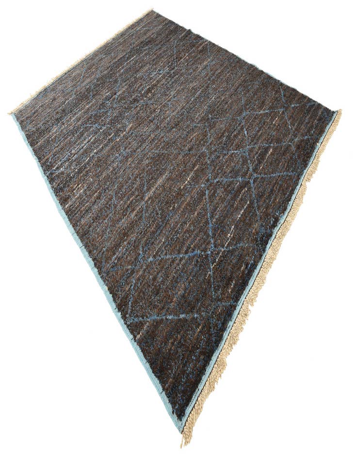 Detail image of  8' 1 x 10' 5  Hand Knotted Moroccan Wool Rug