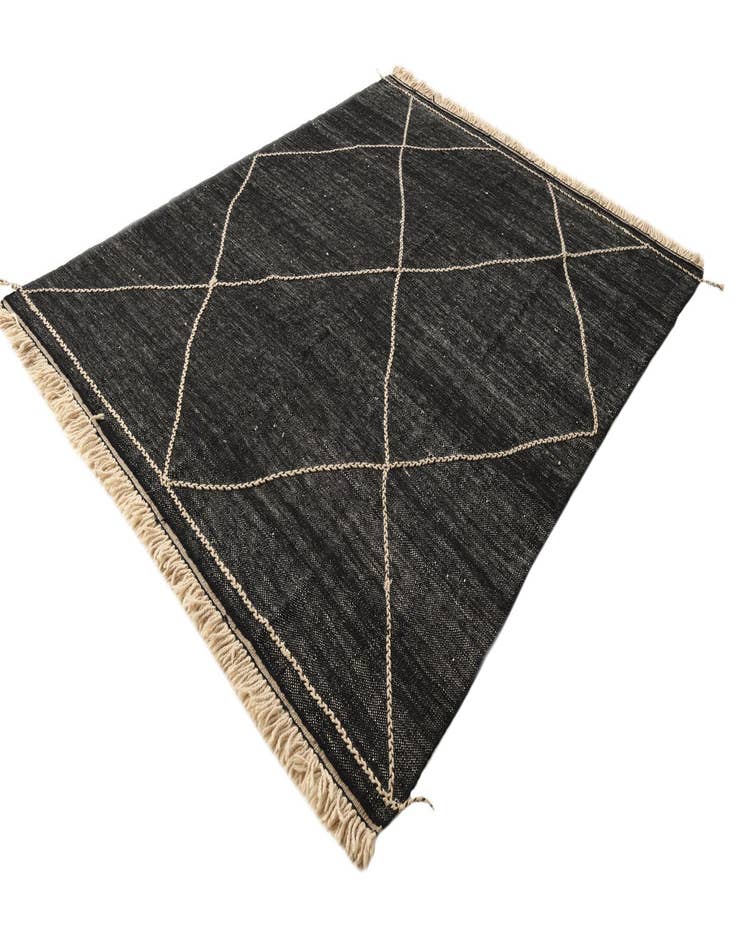 Detail image of  8' 1 x 10' 1  Hand Knotted Moroccan Wool Rug