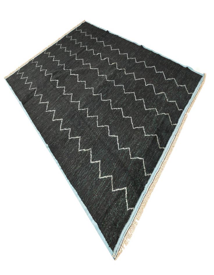 Detail image of  9' x 12' 9  Hand Knotted Moroccan Wool Rug