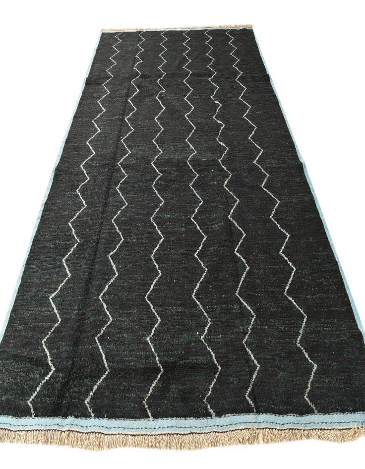 Detail image of  9' x 12' 9  Hand Knotted Moroccan Wool Rug