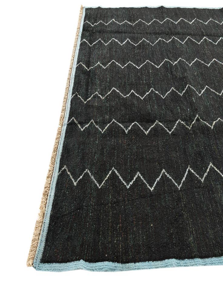 Detail image of  9' x 12' 9  Hand Knotted Moroccan Wool Rug