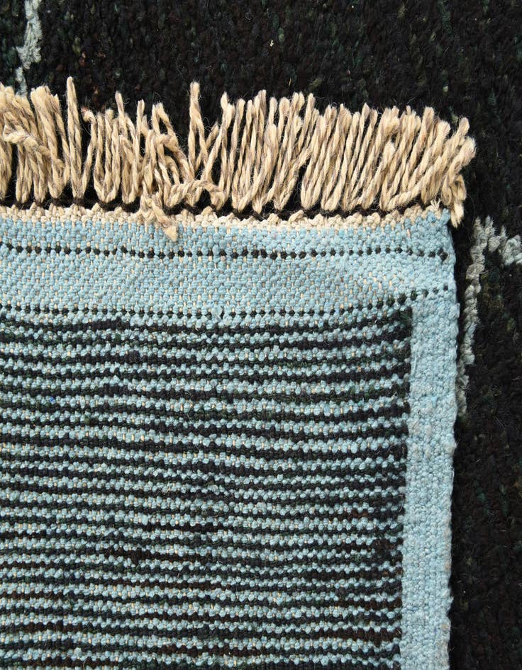 Detail image of  9' x 12' 9  Hand Knotted Moroccan Wool Rug