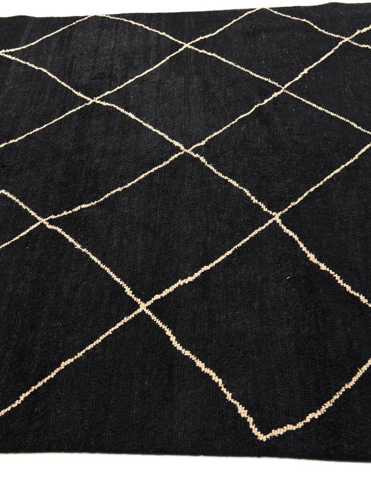 Detail image of  6' 5 x 10'  Hand Knotted Moroccan Wool Rug