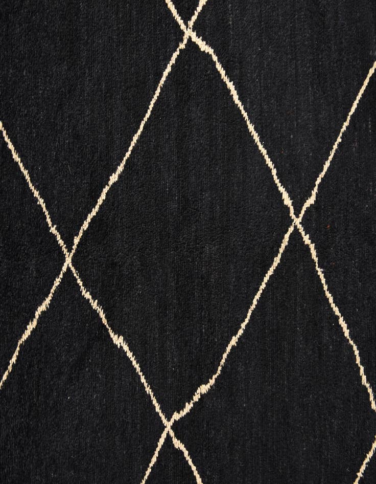 Detail image of  6' 5 x 10'  Hand Knotted Moroccan Wool Rug