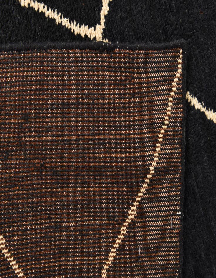 Detail image of  6' 5 x 10'  Hand Knotted Moroccan Wool Rug