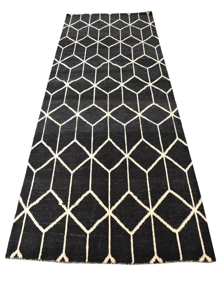 Detail image of  6' 5 x 9' 9  Hand Knotted Moroccan Wool Rug