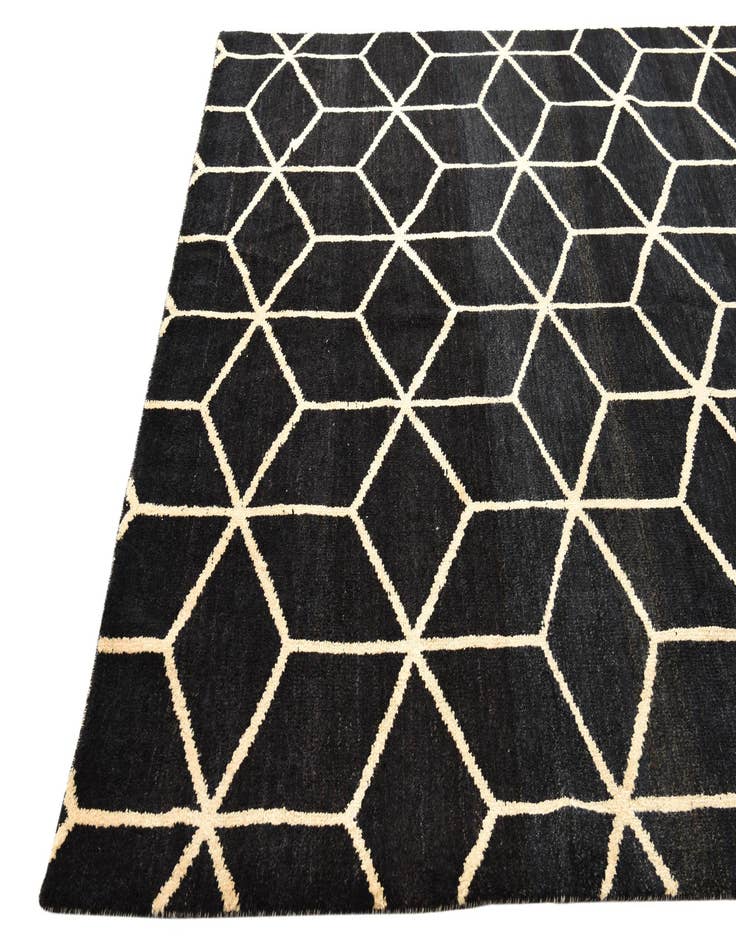 Detail image of  6' 5 x 9' 9  Hand Knotted Moroccan Wool Rug