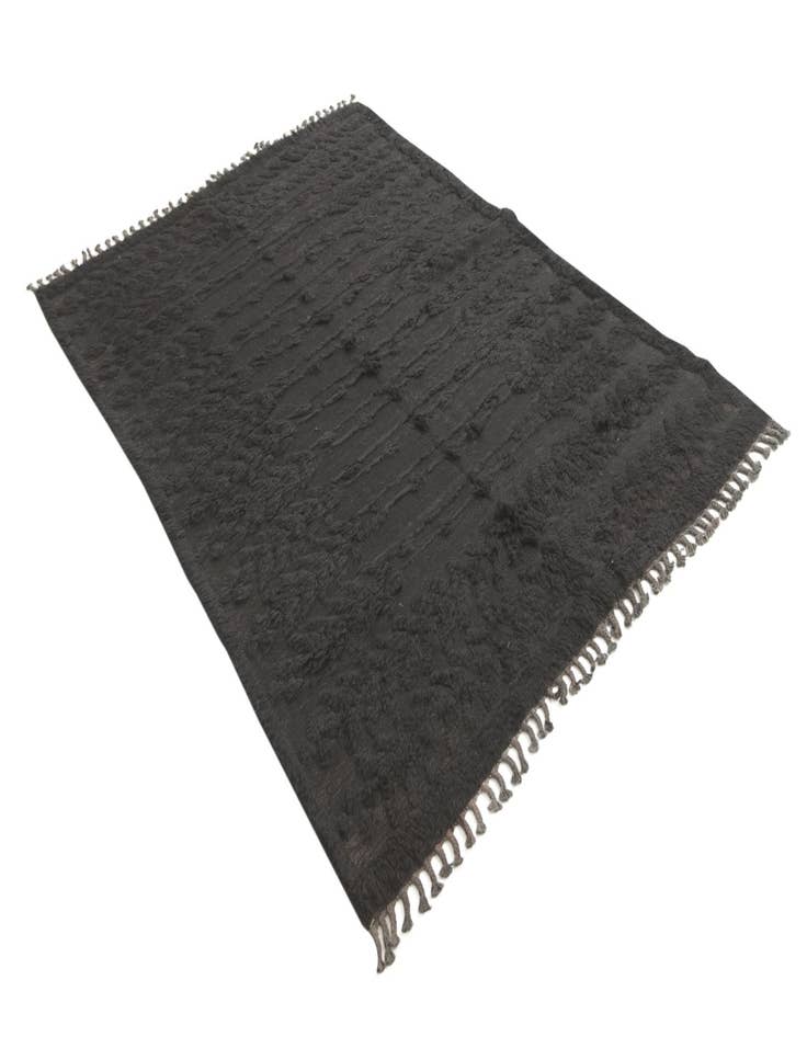 Detail image of  5' 3 x 7' 7  Hand Knotted Moroccan Wool Rug