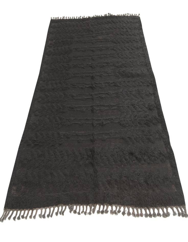 Detail image of  5' 3 x 7' 7  Hand Knotted Moroccan Wool Rug