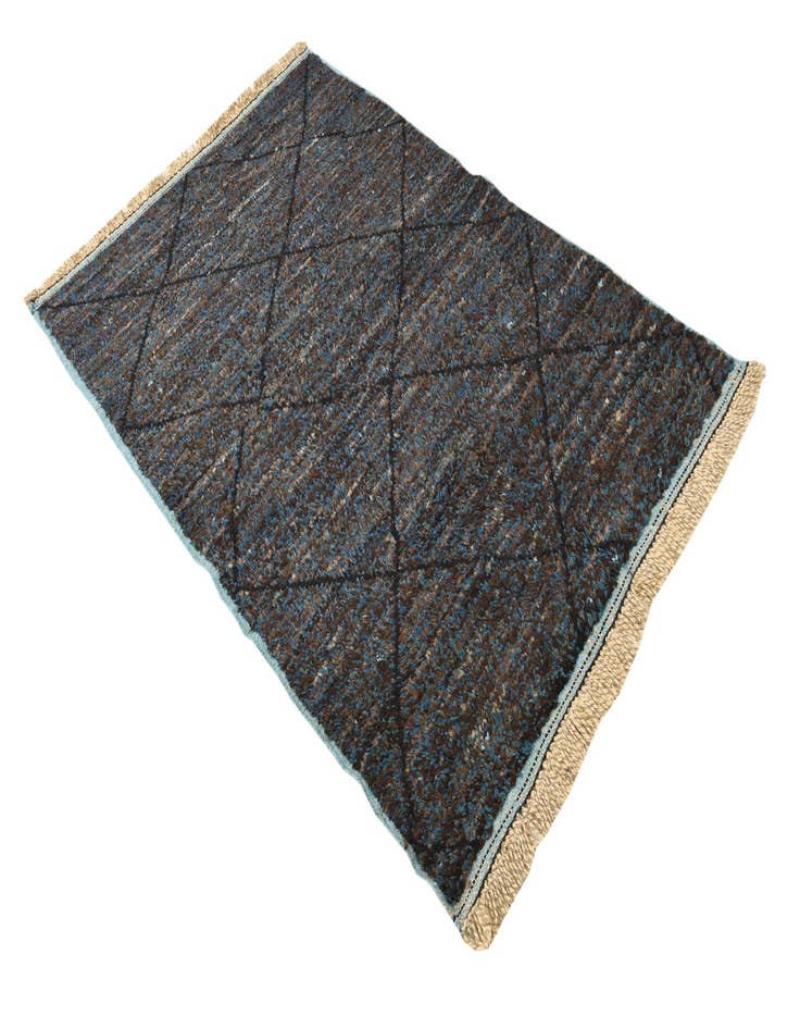 Detail image of  4' 3 x 6' 5  Hand Knotted Moroccan Wool Rug