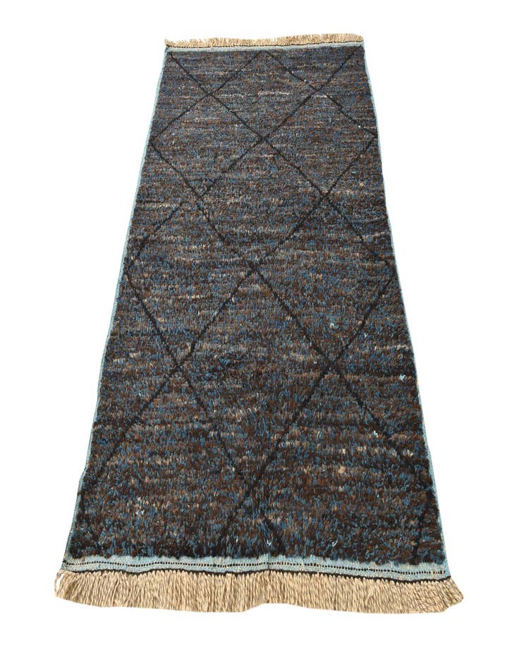 Detail image of  4' 3 x 6' 5  Hand Knotted Moroccan Wool Rug