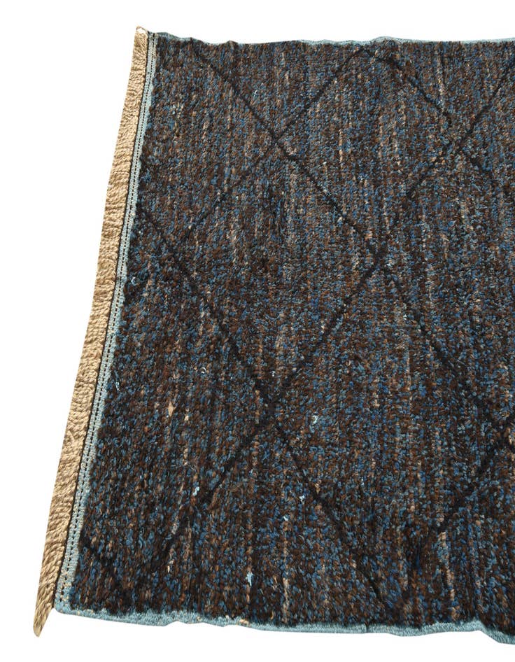 Detail image of  4' 3 x 6' 5  Hand Knotted Moroccan Wool Rug