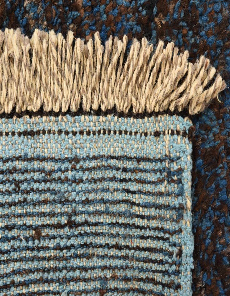 Detail image of  4' 3 x 6' 5  Hand Knotted Moroccan Wool Rug