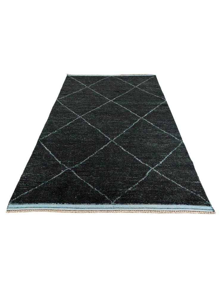 Detail image of  6' 2 x 9' 5  Hand Knotted Moroccan Wool Rug