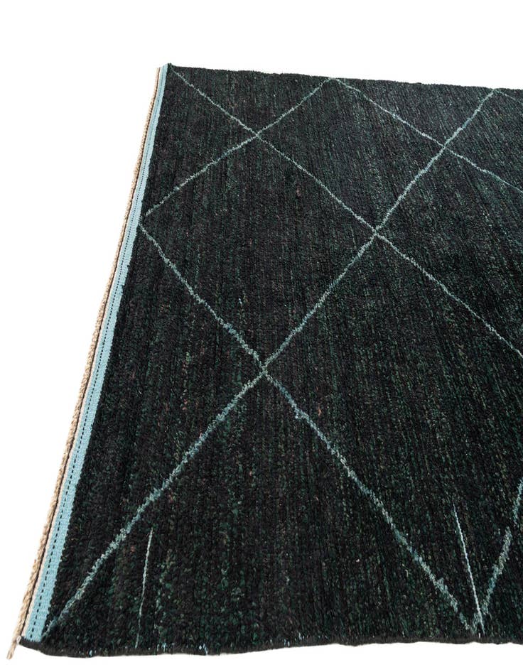 Detail image of  6' 2 x 9' 5  Hand Knotted Moroccan Wool Rug