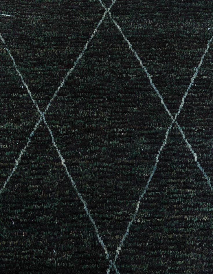 Detail image of  6' 2 x 9' 5  Hand Knotted Moroccan Wool Rug