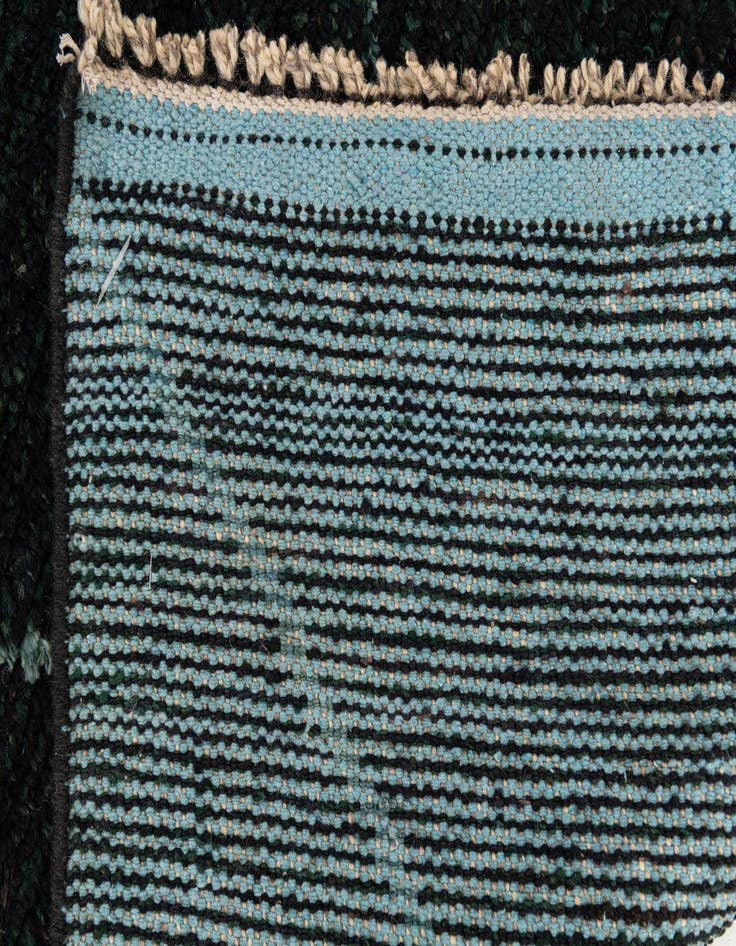 Detail image of  6' 2 x 9' 5  Hand Knotted Moroccan Wool Rug