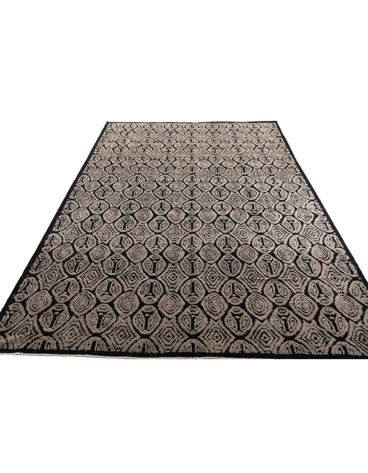 Detail image of  10' x 14'  Hand Knotted Moroccan Wool Rug