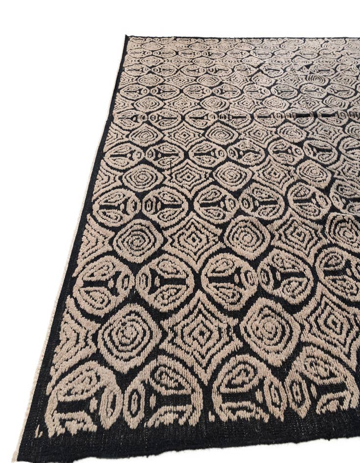 Detail image of  10' x 14'  Hand Knotted Moroccan Wool Rug