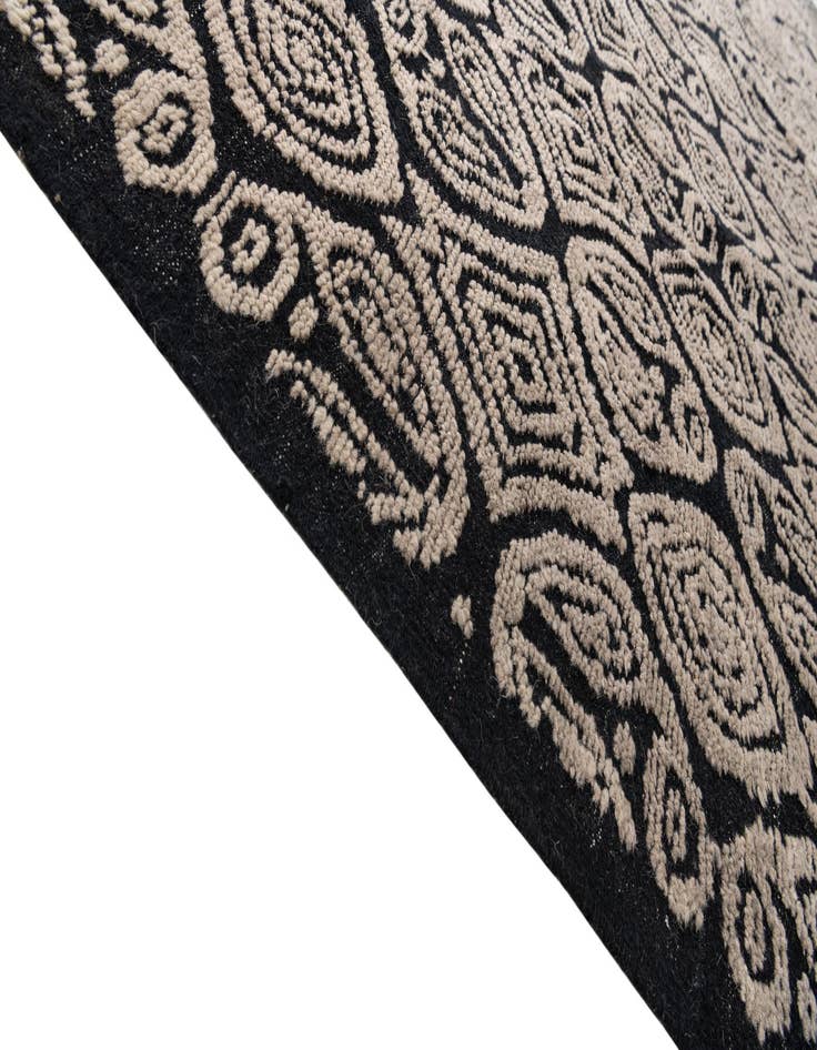 Detail image of  10' x 14'  Hand Knotted Moroccan Wool Rug