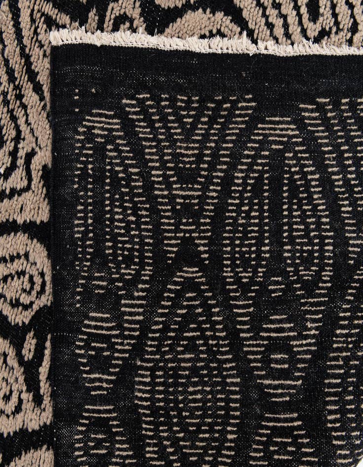 Detail image of  10' x 14'  Hand Knotted Moroccan Wool Rug