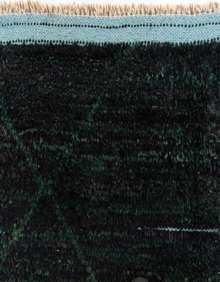 Detail image of  6' 2 x 9' 7  Hand Knotted Moroccan Wool Rug