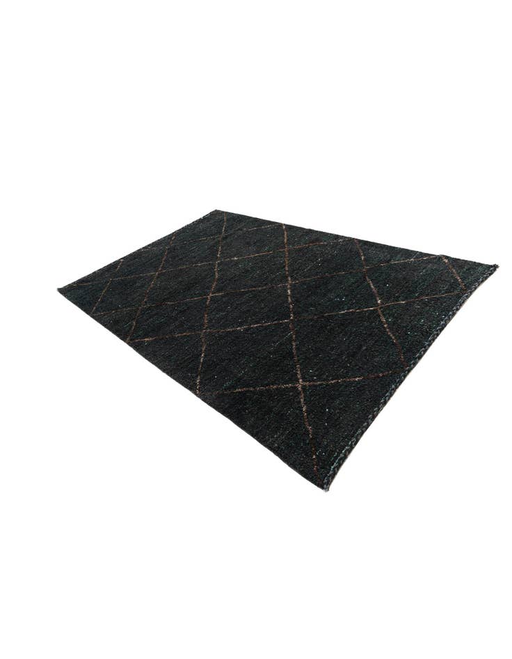 Detail image of  6' 4 x 9' 2  Hand Knotted Moroccan Wool Rug