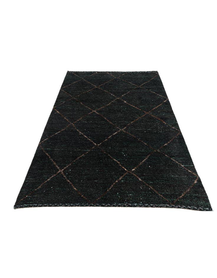 Detail image of  6' 4 x 9' 2  Hand Knotted Moroccan Wool Rug