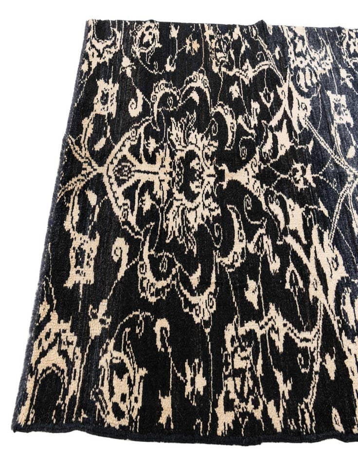 Detail image of  3' 10 x 6' 1  Hand Knotted Moroccan Wool Rug