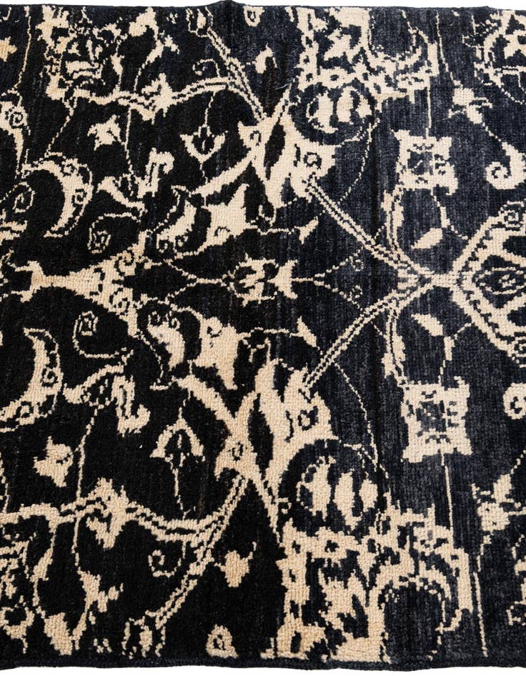 Detail image of  3' 10 x 6' 1  Hand Knotted Moroccan Wool Rug