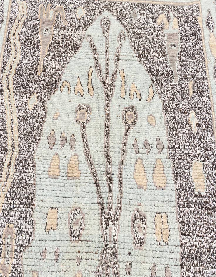 Detail image of  8' 1 x 10' 4  Hand Knotted Moroccan Wool Rug