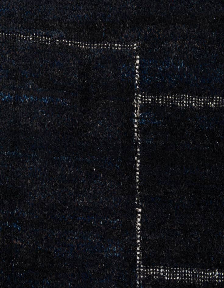 Detail image of  9' 5 x 12'  Hand Knotted Moroccan Wool Rug