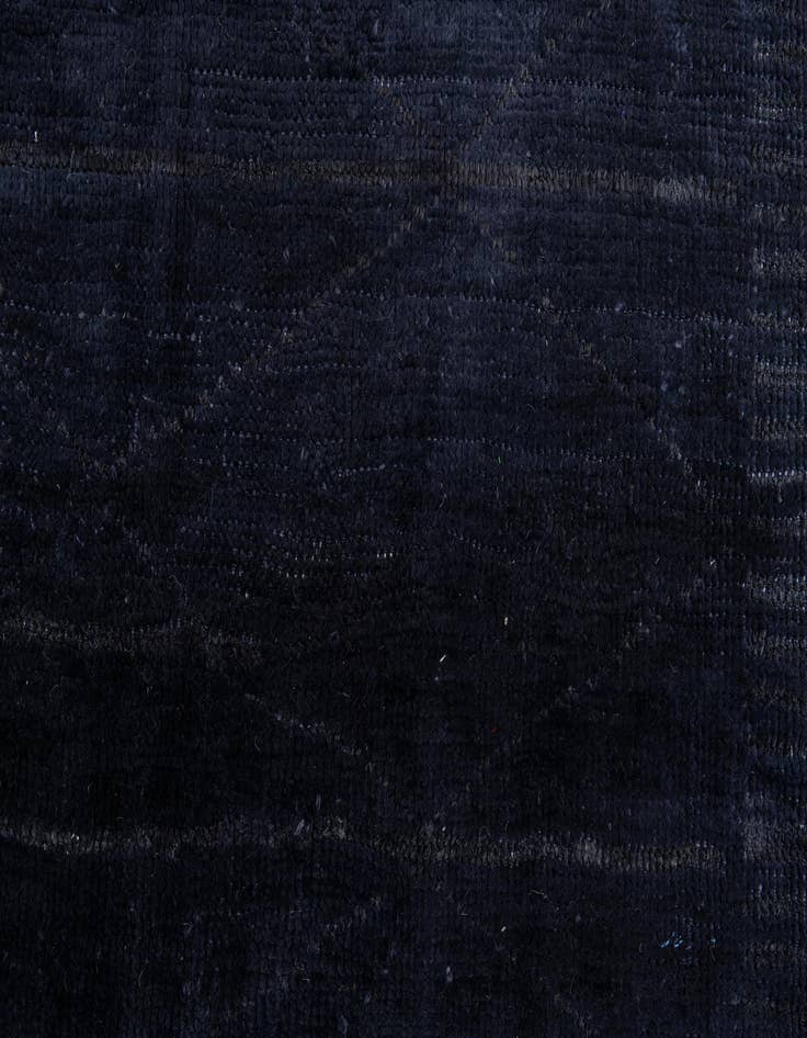 Detail image of  4' 9 x 7'  Hand Knotted Moroccan Wool Rug